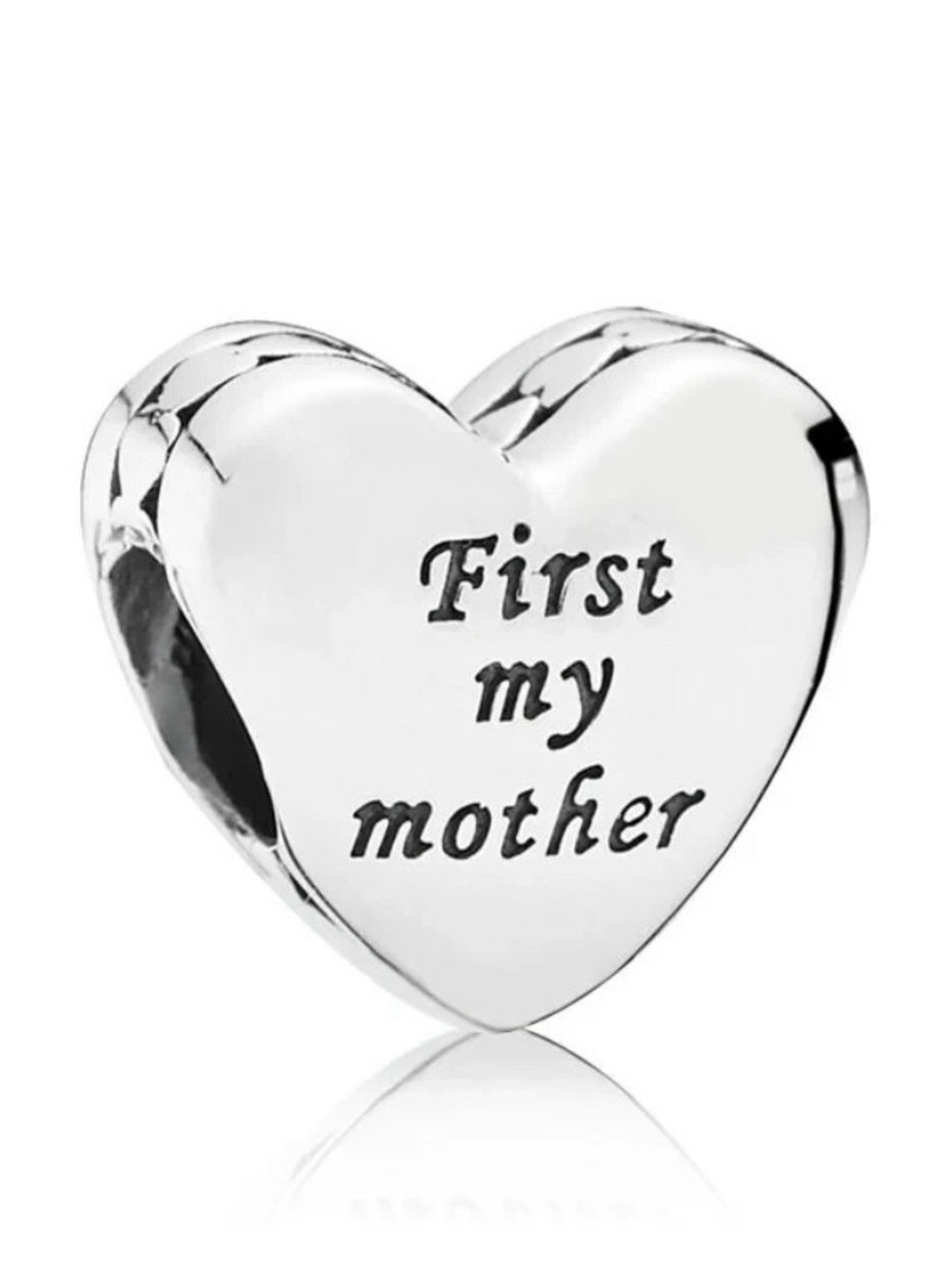 Pandora Sterling Silver 'First My Mother' Heart Charm